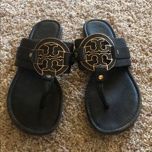 Tory Burch Leather Flip Flops